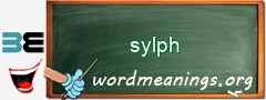 WordMeaning blackboard for sylph